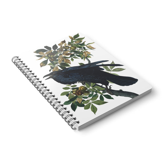 Vintage Raven Spiral Notebook (printed in UK)