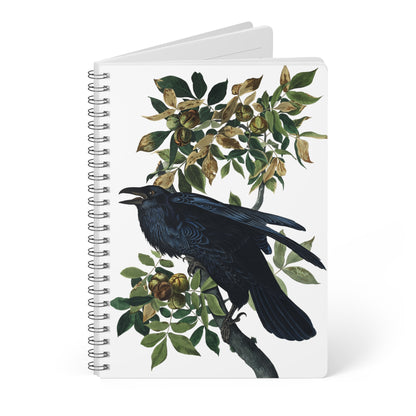 Vintage Raven Spiral Notebook (printed in UK)